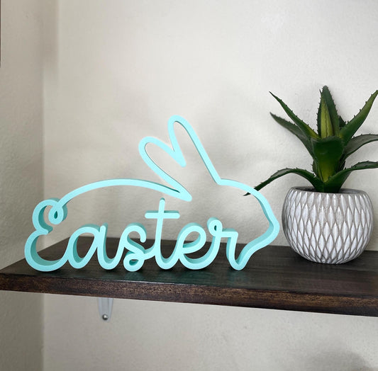 Easter Bunny Sign – Religious Home Decor