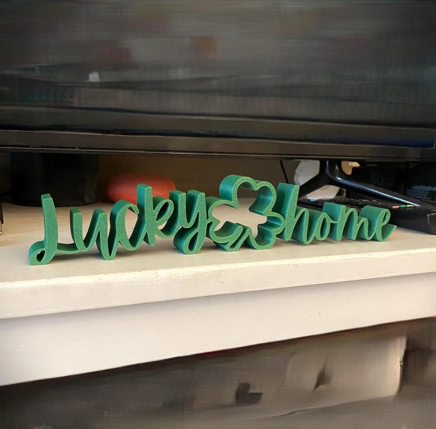 Lucky Home Shamrock Sign, St. Patrick's Day Decor