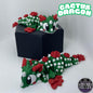 Cactus Dragon, Articulated 3D Printed Flexi Dragon, Desert Creature Toy & Desk Decor